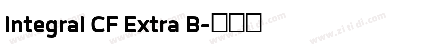 Integral CF Extra B字体转换